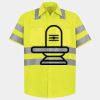 Men's High Visibility Safety Short Sleeve Work Shirt Thumbnail
