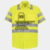 Men's High Visibility Safety Short Sleeve Work Shirt Thumbnail
