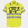 Men's High Visibility Safety Short Sleeve Work Shirt Thumbnail
