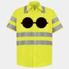 Men's High Visibility Safety Short Sleeve Work Shirt Thumbnail