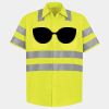 Men's High Visibility Safety Short Sleeve Work Shirt Thumbnail