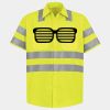 Men's High Visibility Safety Short Sleeve Work Shirt Thumbnail