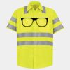 Men's High Visibility Safety Short Sleeve Work Shirt Thumbnail