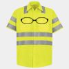 Men's High Visibility Safety Short Sleeve Work Shirt Thumbnail