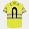Men's High Visibility Safety Short Sleeve Work Shirt Thumbnail