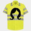 Men's High Visibility Safety Short Sleeve Work Shirt Thumbnail