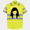 Men's High Visibility Safety Short Sleeve Work Shirt Thumbnail