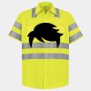 Men's High Visibility Safety Short Sleeve Work Shirt Thumbnail