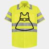 Men's High Visibility Safety Short Sleeve Work Shirt Thumbnail