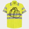 Men's High Visibility Safety Short Sleeve Work Shirt Thumbnail