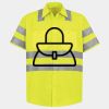 Men's High Visibility Safety Short Sleeve Work Shirt Thumbnail