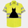 Men's High Visibility Safety Short Sleeve Work Shirt Thumbnail