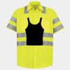 Men's High Visibility Safety Short Sleeve Work Shirt Thumbnail