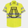 Men's High Visibility Safety Short Sleeve Work Shirt Thumbnail