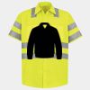 Men's High Visibility Safety Short Sleeve Work Shirt Thumbnail