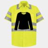 Men's High Visibility Safety Short Sleeve Work Shirt Thumbnail