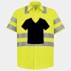 Men's High Visibility Safety Short Sleeve Work Shirt Thumbnail