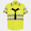 Men's High Visibility Safety Short Sleeve Work Shirt Thumbnail