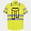 Men's High Visibility Safety Short Sleeve Work Shirt Thumbnail