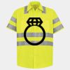 Men's High Visibility Safety Short Sleeve Work Shirt Thumbnail