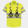 Men's High Visibility Safety Short Sleeve Work Shirt Thumbnail