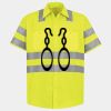 Men's High Visibility Safety Short Sleeve Work Shirt Thumbnail