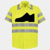 Men's High Visibility Safety Short Sleeve Work Shirt Thumbnail