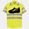 Men's High Visibility Safety Short Sleeve Work Shirt Thumbnail