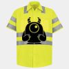 Men's High Visibility Safety Short Sleeve Work Shirt Thumbnail