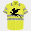 Men's High Visibility Safety Short Sleeve Work Shirt Thumbnail