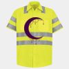 Men's High Visibility Safety Short Sleeve Work Shirt Thumbnail