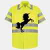 Men's High Visibility Safety Short Sleeve Work Shirt Thumbnail