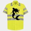 Men's High Visibility Safety Short Sleeve Work Shirt Thumbnail
