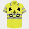 Men's High Visibility Safety Short Sleeve Work Shirt Thumbnail