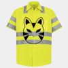 Men's High Visibility Safety Short Sleeve Work Shirt Thumbnail