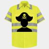 Men's High Visibility Safety Short Sleeve Work Shirt Thumbnail