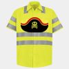 Men's High Visibility Safety Short Sleeve Work Shirt Thumbnail