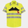 Men's High Visibility Safety Short Sleeve Work Shirt Thumbnail