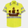 Men's High Visibility Safety Short Sleeve Work Shirt Thumbnail