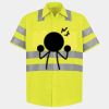 Men's High Visibility Safety Short Sleeve Work Shirt Thumbnail