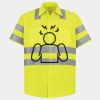 Men's High Visibility Safety Short Sleeve Work Shirt Thumbnail