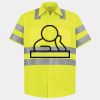 Men's High Visibility Safety Short Sleeve Work Shirt Thumbnail