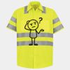 Men's High Visibility Safety Short Sleeve Work Shirt Thumbnail