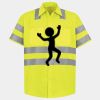 Men's High Visibility Safety Short Sleeve Work Shirt Thumbnail