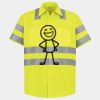 Men's High Visibility Safety Short Sleeve Work Shirt Thumbnail