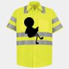 Men's High Visibility Safety Short Sleeve Work Shirt Thumbnail
