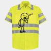 Men's High Visibility Safety Short Sleeve Work Shirt Thumbnail