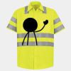 Men's High Visibility Safety Short Sleeve Work Shirt Thumbnail