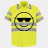 Men's High Visibility Safety Short Sleeve Work Shirt Thumbnail