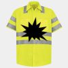 Men's High Visibility Safety Short Sleeve Work Shirt Thumbnail